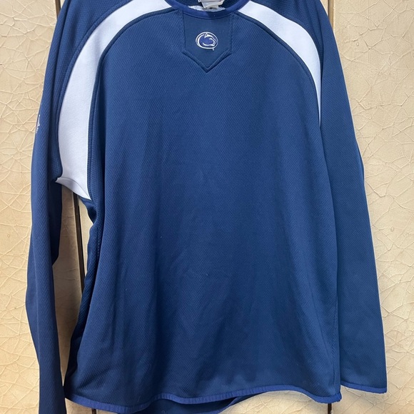 Penn State Nittany Lions Mens Navy Blue Pullover Long Sleeve Shirt Majestic (med - Picture 2 of 4